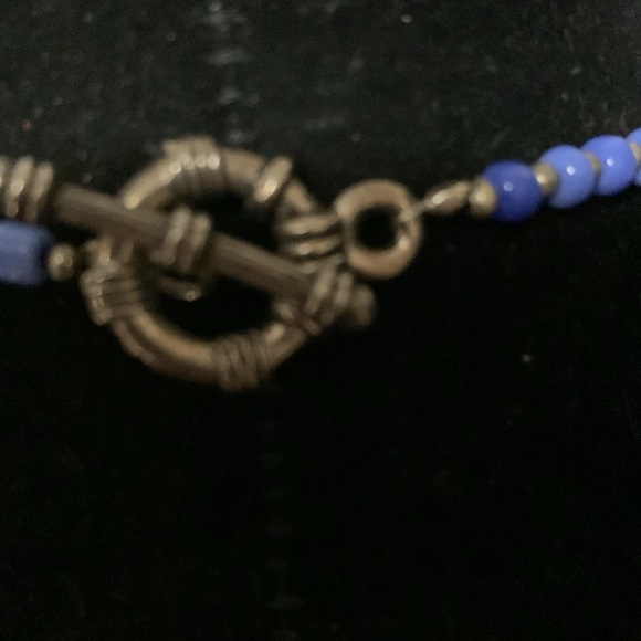 Beautiful blue and black necklace 18 1/2” - Picture 6 of 6